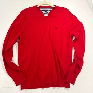 TOMMY HILFIGER MENS V NECK SWEATER